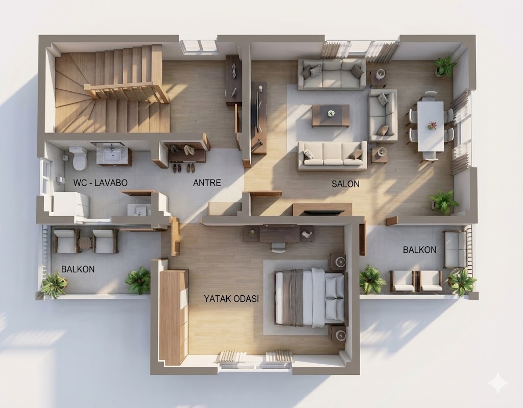 After: 3D Render by Drafto